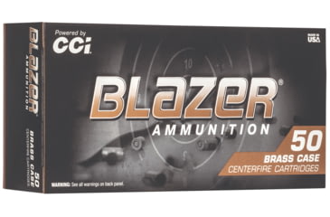 Image of CCI Ammunition Blazer Handgun .40 S&amp;W 180 Grain Jacketed Hollow Point Brass Cased Pistol Ammo, 50 Rounds, 5241