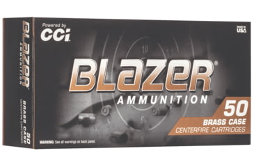 Image of CCI Ammunition Blazer 10mm Auto 180 Grain Jacketed Hollow Point Brass Pistol Ammo, 50 Rounds, 5251