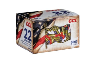 Image of CCI Ammunition 22 Long Rifle Patriot Pack Rimfire Ammo .22LR 40gr LRN 1235 fps 300/ct, 921RWB