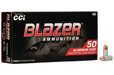 Image of CCI Ammunition Blazer .25 ACP 50 Grain Full Metal Jacket Aluminum Centerfire Pistol Ammo, 50 Rounds, 3501
