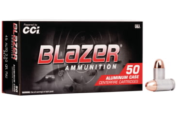 Image of CCI Ammunition Blazer .45 ACP 230 Grain Full Metal Jacket Aluminum Centerfire Pistol Ammo, 50 Rounds, 3570