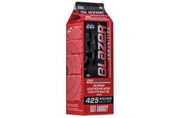 Image of CCI Ammunition Blazer Rimfire .22 Long Rifle 38 Grain Lead Round Nose Rimfire Ammo, 425 Rounds, 10026