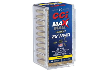 Image of CCI Ammunition Maxi-Mag .22 Winchester Magnum Rimfire 46 Grain Segmented Hollow Point Rimfire Ammo, 2000 Round