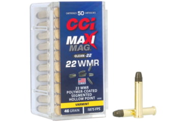 Image of CCI Ammunition Maxi-Mag .22 Winchester Magnum Rimfire 46 Grain Segmented Hollow Point Rimfire Ammo, 2000 Round