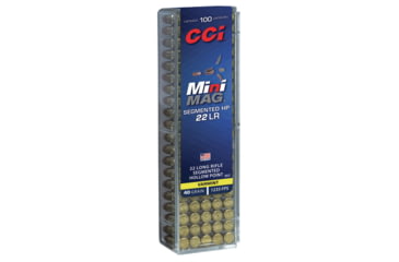 CCI Ammunition Mini-Mag .22 Long Rifle 40 Grain Segmented Hollow Point ...