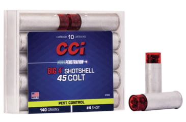 Image of CCI Ammunition Pest Control Big 4 Shotshell .45 Colt 140 Grain Brass Centerfire Pistol Ammo, 10 Rounds, 3722CC