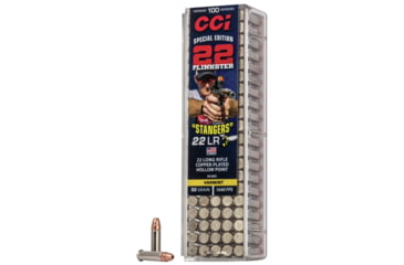 Image of CCI Ammunition Stinger .22 Long Rifle 32 Grain Copper Plated Hollow Point Rimfire Ammo, 100 Rounds, 50100CC