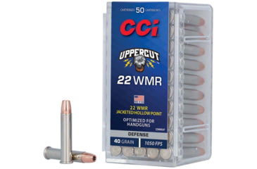 Image of CCI Ammunition Uppercut .22 Winchester Magnum Rimfire 40 Grain Uppercut Jacketed Hollow Point Brass Cased Pistol Ammo, 50 Rounds, 22WMRUP