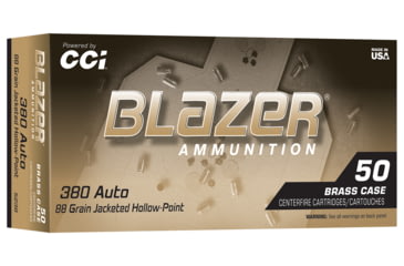 Image of CCI Pistol Ammo Blazer Brass 380 98 Jhp 50/10, 5238