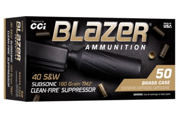 Image of CCI Pistol Ammo Blazer Brass 40 180 Tmj 50/10, 5220S