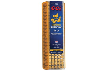 Image of CCI .22LR 40 Grain 1050 FPS Lead Flat Nose Brass Rimfire Ammo, 100 Rounds, 2R40LFN