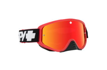 Image of Spy Optic Woot Race Goggles w/Shield Lens Shape, Slice Red Frame, Smoke w/ Red Spectra/Clear AFP Le, 0323346987856