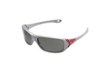 Image of Cebe Captain Sunglass Metallic Grey/Matte Red Frame, Grey Lens CBCAP5