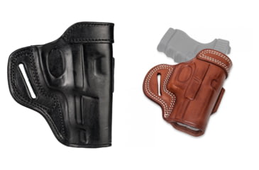Image of Cebeci Arms 1911 Leather Reinforced Combat Grip Belt Holster 20724, Black, Tan