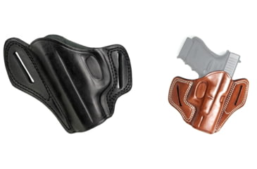 Image of Cebeci Arms Bersa Leather Pancake Holster 20825, Black, Tan