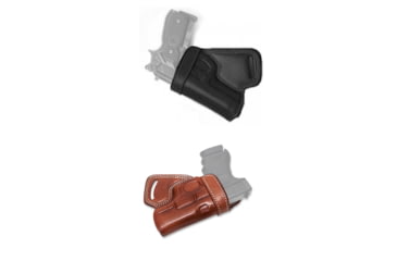 Image of Cebeci Arms Bersa Leather Small of the Back SoB Holster 20894, Black, Tan