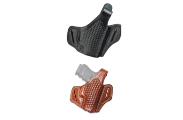 Image of Cebeci Arms Browning Leather Basketweave Pancake Holster 20948, Black, Tan