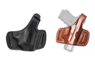 Image of Cebeci Arms Browning Leather Half Pancake Holster 20887, Black, Tan