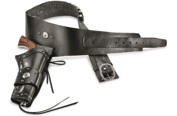 Image of Cebeci Arms Cowboy Single Action Belt And Holster, .38/.357 Caliber, Black, 2XL, 604871B2XL