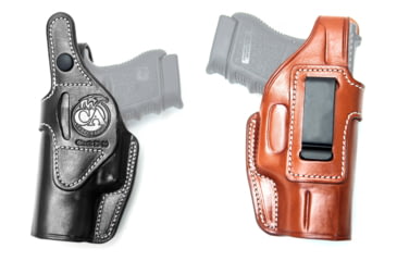 Image of Cebeci Arms CZ 75 Leather IWB Holster, Black, Tan