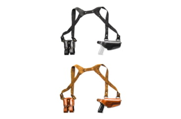 Image of Cebeci Arms CZ Leather Horizontal Shoulder Holster SHS 21013, Black, Tan