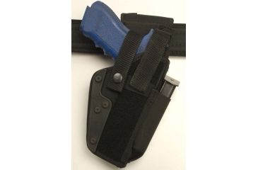 Image of Cebeci Arms Duty Holster DND with Frontal Mag Pouch 10157, Fits most medium-large frame autos, Black, Right 10157RB01