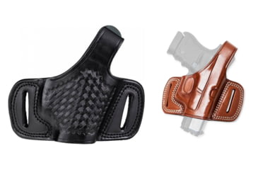 Image of Cebeci Arms Glock Leather Half Pancake Holster 20887, Black, Tan