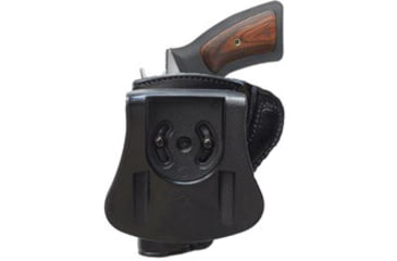 Image of Cebeci Arms Leather Combat Grip Paddle Holster, Springfield XD-E, Left, Plain, Black, 20228LB80