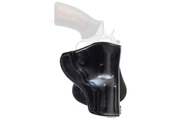 Image of Cebeci Arms Leather Combat Grip Paddle Holster, Springfield XD-E, Left, Plain, Black, 20228LB80