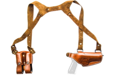 Image of Cebeci Arms Leather Horizontal Shoulder Holster SHS, 1911 &amp; All Clones Full Size 5in, Tan, Left Hand, 21013LT01