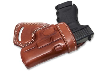 Image of Cebeci Arms Leather Small of the Back Sob Holsters, Canik TP9, Left, Tan, 20894LT84