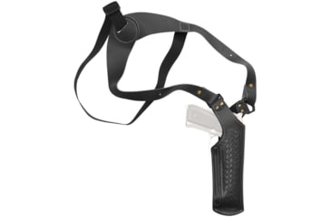 Image of Cebeci Arms Leather Vertical Shoulder Holster YYL for Fits Most Semi-Autos and Revolvers, Black, Right 21068RB01