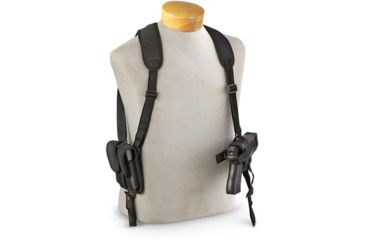 Image of Cebeci Arms Nylon Horiz. Shoulder Holster Body Tab for 1911 and All Clones 3.5in, Black, Right 10012RB09