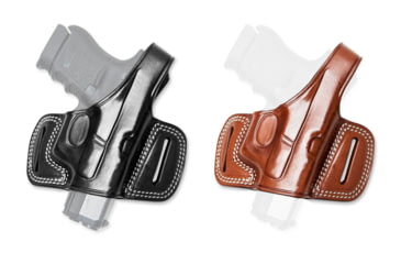 Image of Cebeci Arms Remington Leather Half Pancake Holster 20887, Black, Tan