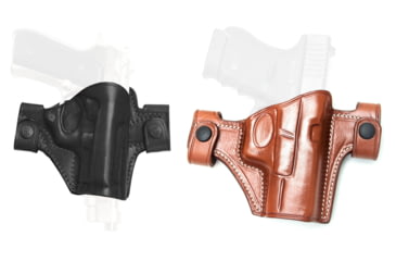 Image of Cebeci Arms SCCY Leather Snap Holster 20832, Black, Tan