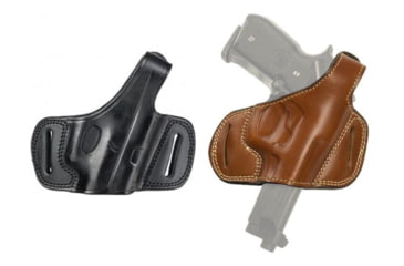 Image of Cebeci Arms Sig Sauer Leather Half Pancake Holster 20887, Black, Tan