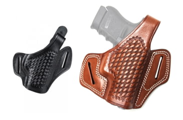 Image of Cebeci Arms Springfield Leather Basketweave Pancake Holster 20948, Black, Tan