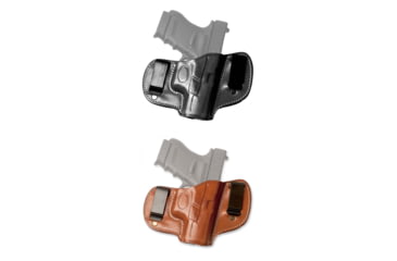 Image of Cebeci Arms Springfield Leather Double Clip Inside Waistband Holster 20590, Black, Tan