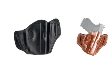 Image of Cebeci Arms Springfield Leather Pancake Tactical-Grip Holster, Black, Tan