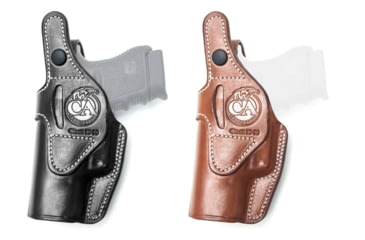 Image of Cebeci Arms S&amp;W 5904/5906 Leather IWB Holster, Black, Tan