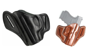 Image of Cebeci Arms Tactical Grip Leather Pancake Holster for H&amp;K, Black, Tan
