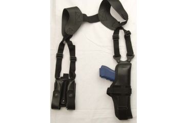 Image of Cebeci Arms TMC Med-Large Semi-Autos Nylon Vertical Shoulder Unisex Holster, Black, Left 10368LB01