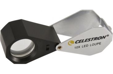 Image of Celestron Mini Handheld LED Illuminated Magnifier (Loupe) - 10x