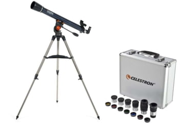 Image of Celestron AstroMaster 70 AZ Altazimuth Telescope Refractor with Eyepice Filter Accessory Kit
