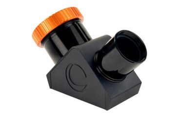 Image of Celestron Dielectric Star Diagonal, 1.25in w/ Twist-Lock, Black/Orange, 93571