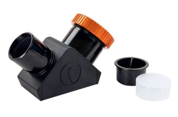 Image of Celestron Dielectric Star Diagonal, 1.25in w/ Twist-Lock, Black/Orange, 93571