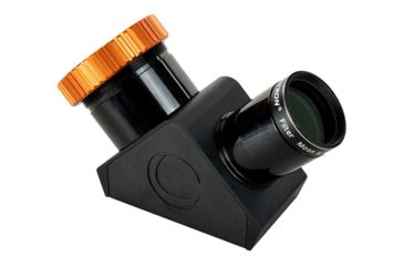 Image of Celestron Dielectric Star Diagonal, 1.25in w/ Twist-Lock, Black/Orange, 93571