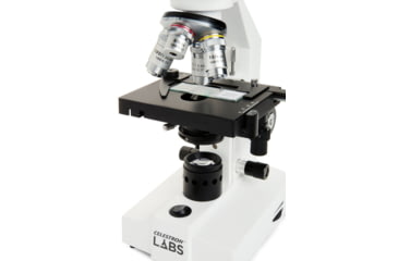 Image of Celestron Labs CB1000CF Biological Microscope, 0.91 in, LED, Dial, White, 44135