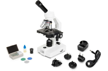 Image of Celestron Labs CM2000CF Compound Microscope,10x,20x Eyepieces and 4x,10x,40x,100x Achromatic Objective Lenses 44130