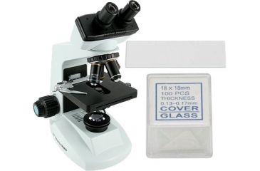 Image of Celestron Professional Compound Microscope 44108 with Free Celestron Blank Slides - 72 piece box 44416 &amp; Free Celestron Cover Slips - 100 piece box 44418